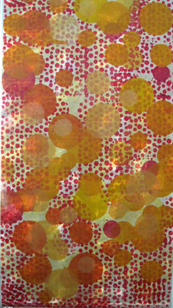 hand printed window shade