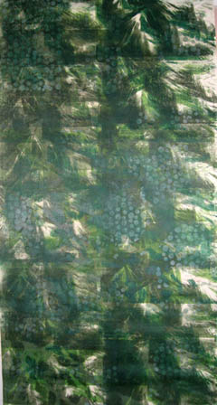 hand printed window shade